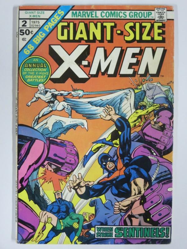 X MEN GS  2 G-VG 1975 NEAL ADAMS reprints COMICS BOOK