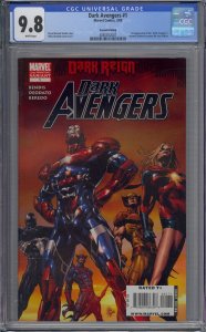 DARK AVENGERS #1 CGC 9.8 1ST DARK AVENGERS IRON PATRIOT 2ND PRINTING