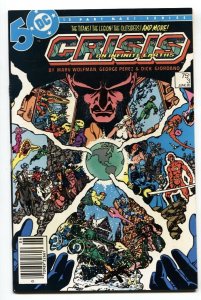 CRISIS ON INFINITE EARTHS #3 comic book 1985 Newsstand variant