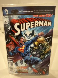 Superman #7  2012  9.0 (our highest grade)  New 52!