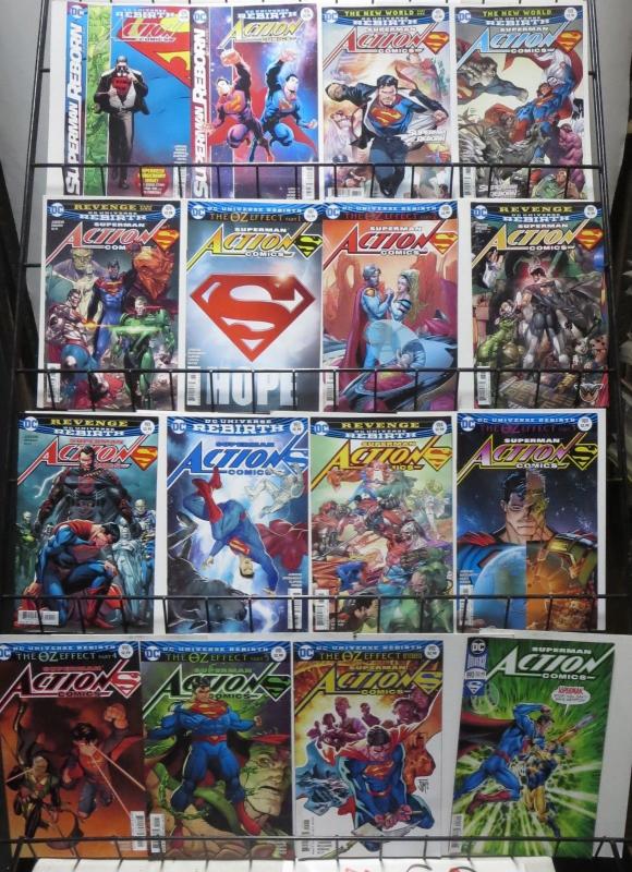 ACTION COMICS LOT! 39 BOOKS BETWEEN #958-1001!VF-NM Dan Jurgens, Superman!