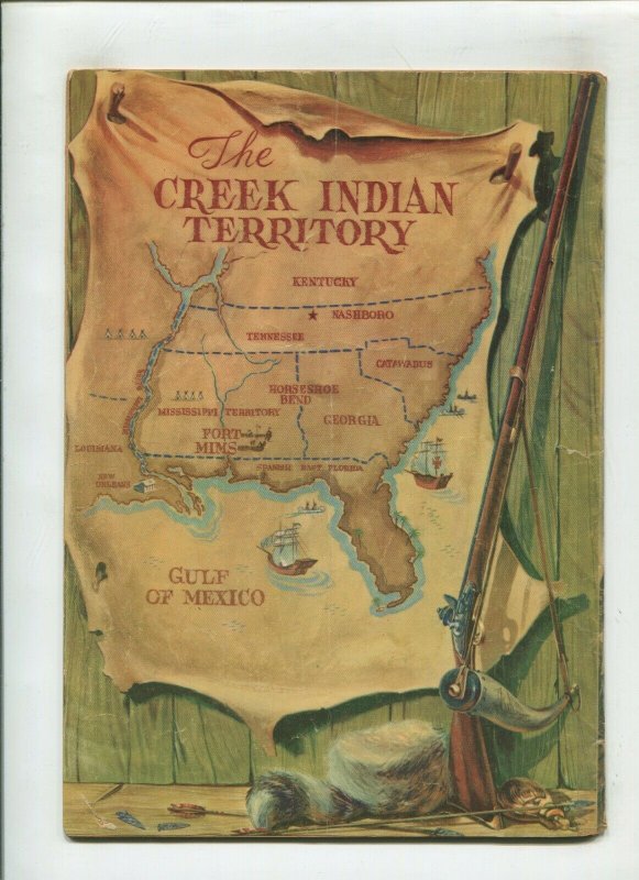 DELL 4-COLOR #631 (3.0) DAVY CROCKETT INDIAN FIGHTER!! 1955