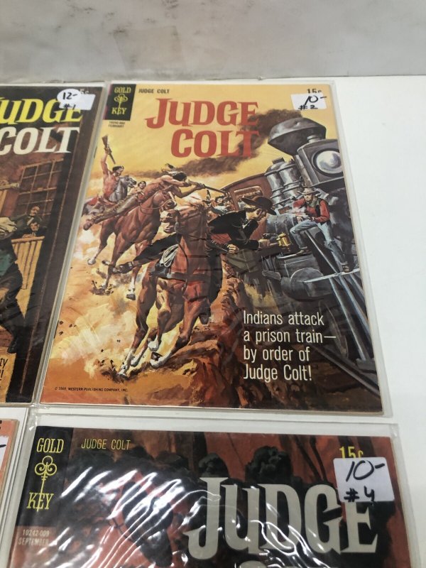 Judge Colt (1970) Set Issues # 1-4 Gold Key Comics • Bronze Age • Hangman Judge