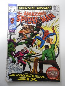 The Amazing Spider-Man Annual #6 (1969) VG Condition 1 in spine split