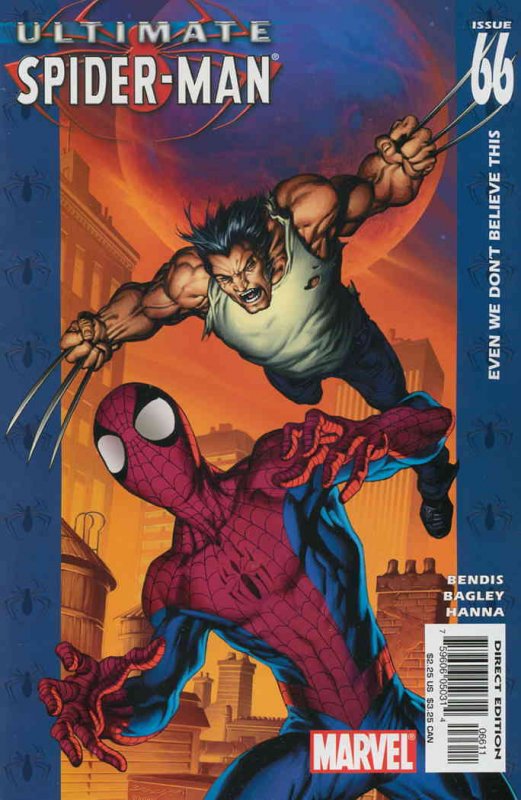 Ultimate Spider-Man #66 VF ; Marvel | Wolverine Bendis - Bagley