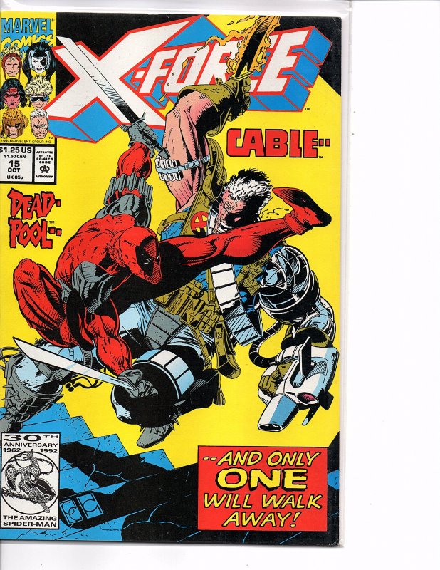 Marvel Comics X-Force Vol. 1 #15 Cable vs. Deadpool Greg Capullo