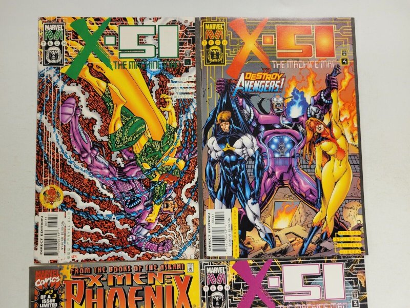 4 Marvel Comics #3 X-Men Phoenix + #3 4 5 X-51 Machine Man 58 TJ20