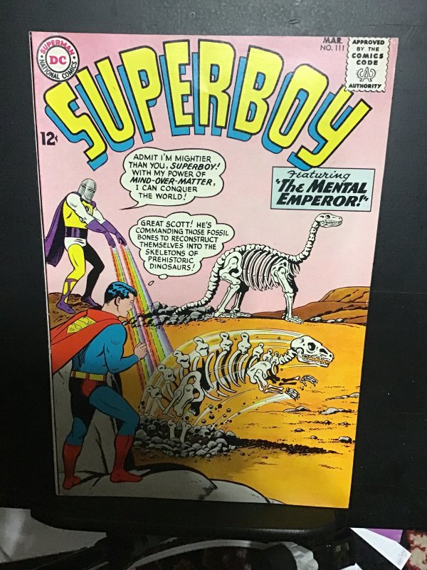 Superboy #111 (1964) High-grade Mental Emperor! NM- Boca CERT Cream interiors