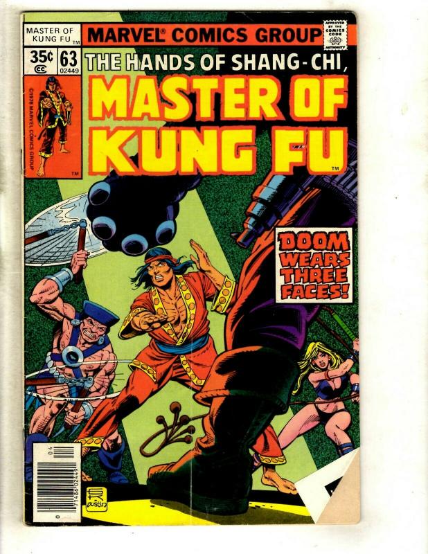 10 Master of Kung Fu Marvel Comics # 53 54 55 56 57 58 60 61 62 63 WS6