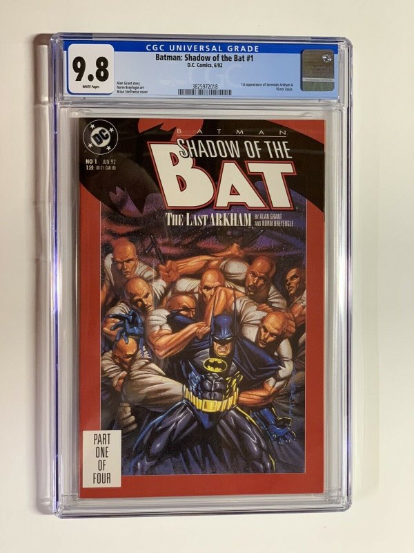 batman shadow of the bat 1 cgc 9.8 wp dc comics 1st zzazz