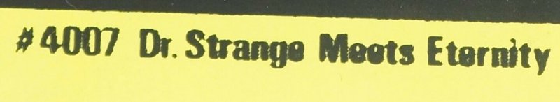 Doctor Strange Meets Eternity 22 x 33 Black Light Poster #4007 1971 Third Eye 