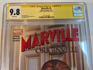 Marville (2003) # 5 (CGC SS 9.8 WP) Signed Greg Horn | Direct Edition |Census=12
