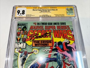 Marvel Super Heroes Secret Wars (1984) #3 (CGC 9.8 WP) Signed Jim Shooter