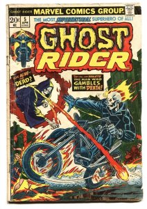 GHOST RIDER #5 comic book 1974-MARVEL