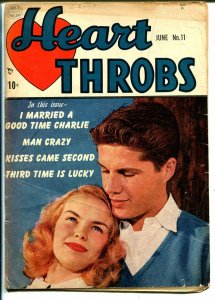 Heart Throbs #11 1952-Quality-terrific art-photo cover-VG