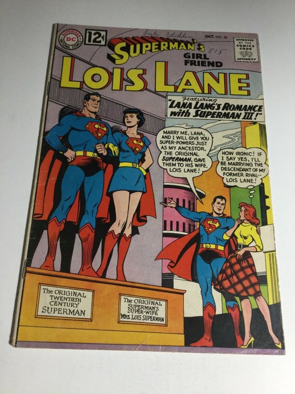 Superman’s Girlfriend Lois Lane 36 Fn Fine 6.0 DC Comics