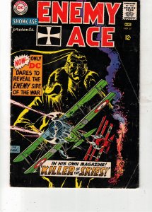 Showcase #57 (1965) PRICE DROP $40 VG 4th Enemy Ace by Joe Kubert! Black Cover