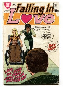 Falling In Love #120 1971-DC-African American girl-wheelchair-rare-unique-G