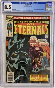 Eternals #1 - CGC 8.5 - Marvel - 1976 - Jack Kirby! First appearance & origin!