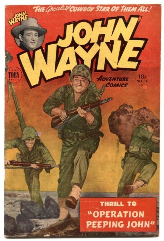 John Wayne Adventure #14 1952- SANDS OF IWO JIMA -  f/vf