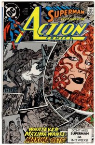 Action Comics #645 (1989) F/VF (7.0) 1st Appearance Maxima