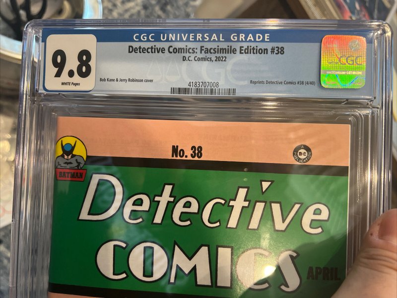 Detective Comics: Facsimile Edition #38 CGC 9.8 Batman 1st appearance of Robin 