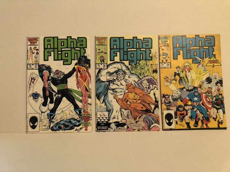 Alpha Flight #34 - 39 Lot Of 6 Comics