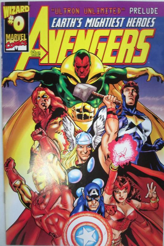 Wizard #0 - 10 Comics Book Undertaker Slingers Captain Marvel Avengers Ultron ++