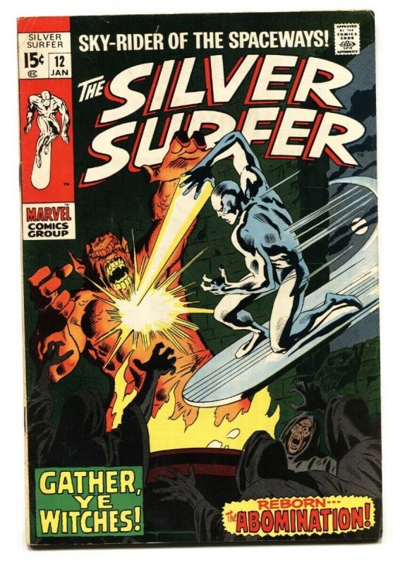 Silver Surfer #12 1970-Marvel-John Bucsema art FN+