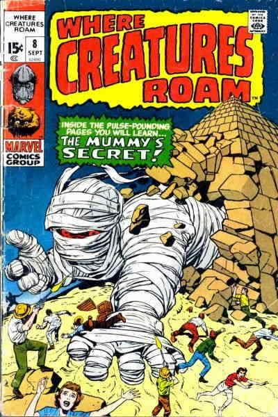 Where Creatures Roam #8 VG; Marvel | low grade comic - save on shipping - detail