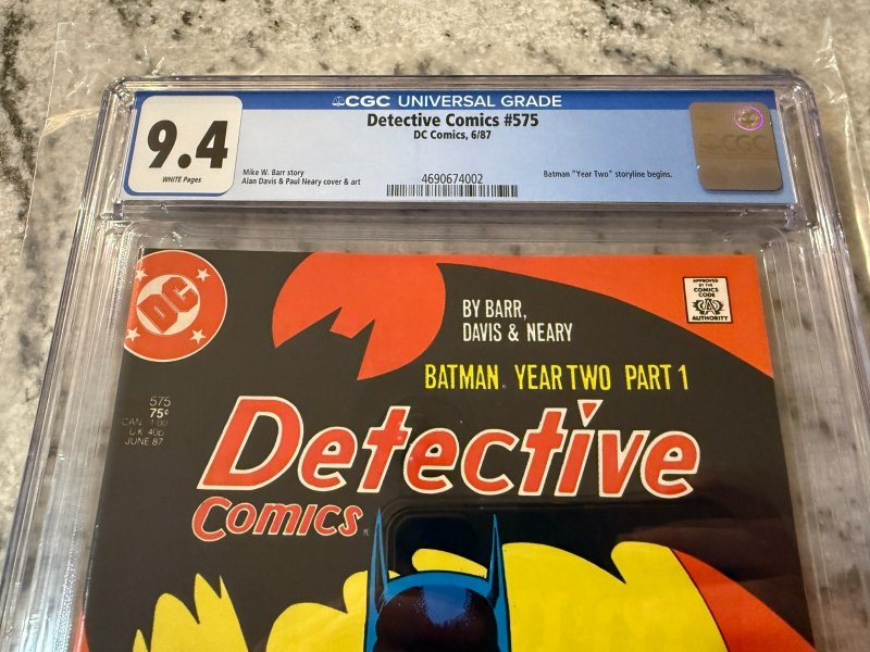 Detective Comics # 575 CGC Graded 9.4 DC Comic Book Year 2 Part 1 McFarlane JH24