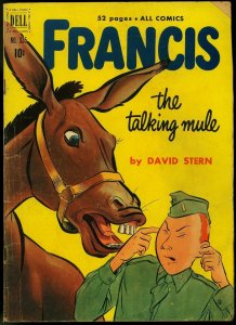 Francis the Talking Mule- Four Color Comics #335 1951- Dell Movie Comic VG-