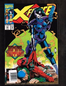 X-Force #23 ~ Domino Triumphant Domino vs Deadpool ~ 1993 (9.2) WH