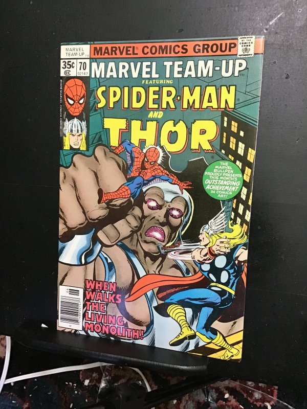 Marvel Team-Up #70 (1978) Spider-Man and Thor! High-grade! VF!NM