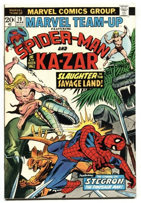 Marvel Team-Up #19 1974-SPIDER-MAN / KA-ZAR comic book VF+