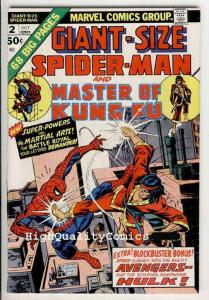 GIANT-Size SPIDER-MAN 2, FN+, Master of Kung-Fu, Hulk, 1974, Andru, John Romita