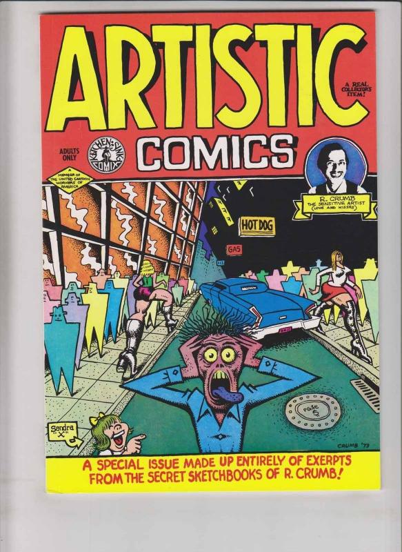 Artistic Comics #1 VF/NM (4th) print - robert crumb underground comix sketchbook 