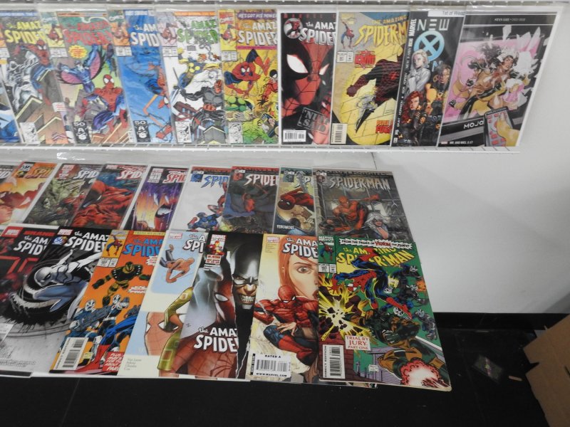 Huge Lot of 160+ Comics W/ Spiderman +More! Average VF- Condition!