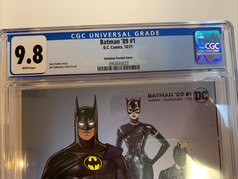 Batman ‘89 (2021) # 1  (CGC 9.8) Joe Quinones Variant Cover | Census=32