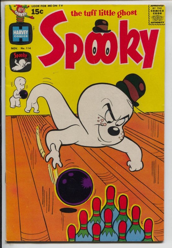 Spooky The Tuff Little Ghost #114 1969-Harvey-bowling cover-VF