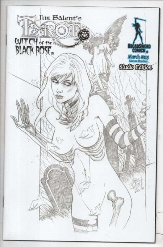 TAROT WITCH of the Black Rose #115 Studio Variant, NM-, Jim Balent