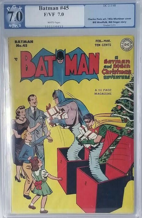 Batman #45~1948 DC~PGX 7.0 (FN/VF)~The Lady Rouges/A Parole for Christmas