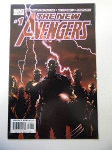 New Avengers #1 (2005) Signed by David Finch W/ COA! VF- Condition