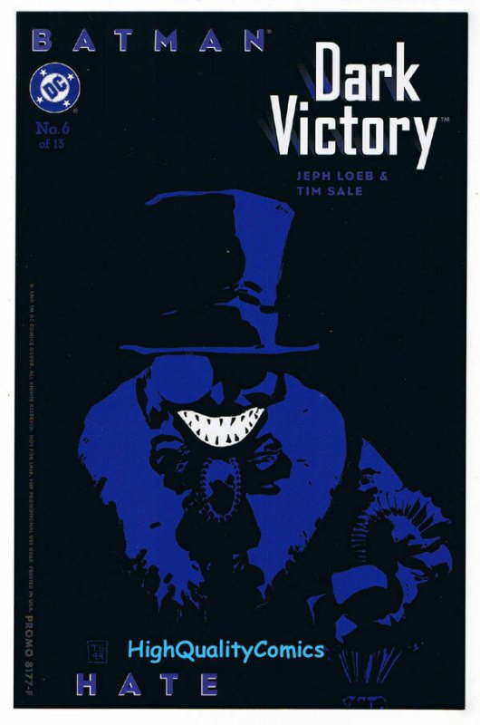 BATMAN DARK VICTORY 6 Insert, promo, NM, Penguin, 1999, more promos in store