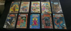 TEEN TITANS 10PC (FN) RAVEN...NEVERMORE, ENTER VANGUARD, BLACK AND WHITE 1984-86