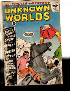 Unknown Worlds # 21 GD/VG ACG Comics Comic Book 1962 Silver Age Indian Cover JL9