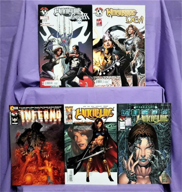 Marc Silvestri WITCHBLADE 5-Pack Punisher Devi Dark Minds (Image, 2000-2008)!