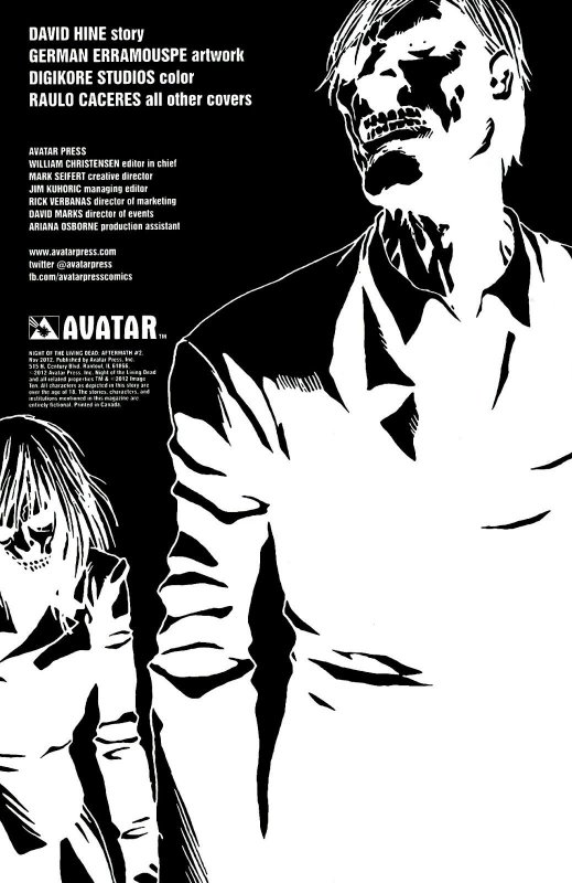 NIGHT OF THE LIVING DEAD: AFTERMATH #02 (2012) RAULO CACERES | COVER A