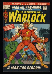 Marvel Premiere (1972) #1 VF- 7.5 1st Appearance HIM as Adam Warlock!