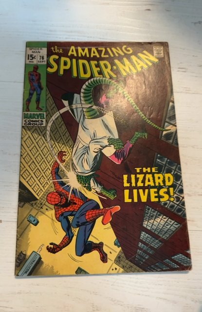 The Amazing Spider-Man #76 (1969)vs the lizard